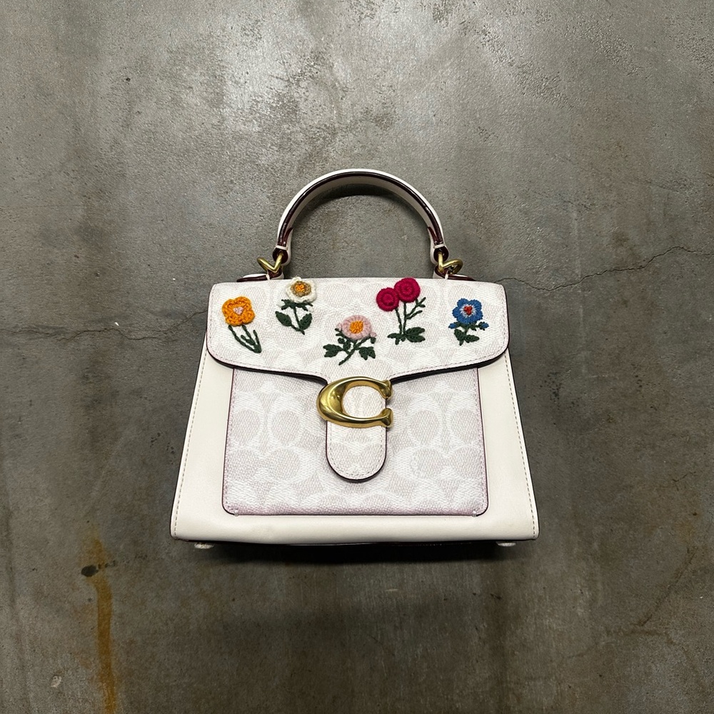 Coach Never Released CC Signature w/ floral embroidery